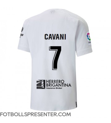 Valencia Edinson Cavani #7 Hemma Matchtröja 2022-23 Kortärmad